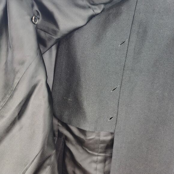 Givenchy Wool Crepe Wrap Midi Skirt Black Gold Turn Lock Hardware Silk 36 NWT - Picture 5 of 14